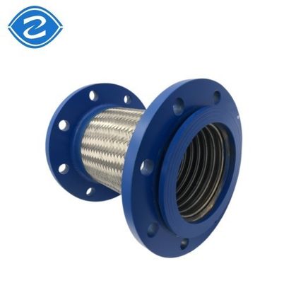 화학적 항 경식 가스 보상 304 SS PTFE 플랜지와 함께 플렉서블 엮은 금속 튜브
