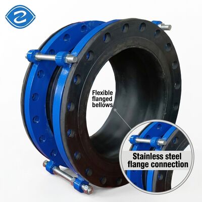 완전히 끝에 밀폐 된 플랜지 고무 벨로 지붕 유연성 Epdm 단일 구